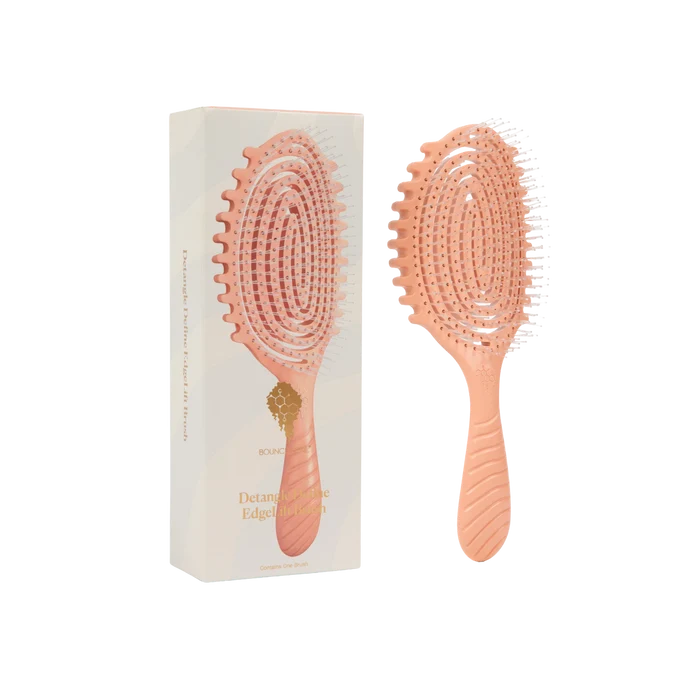 Bounce Curl Detangle Define EdgeLift Brush - Coral
