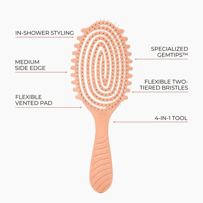 Bounce Curl Detangle Define EdgeLift Brush - Coral