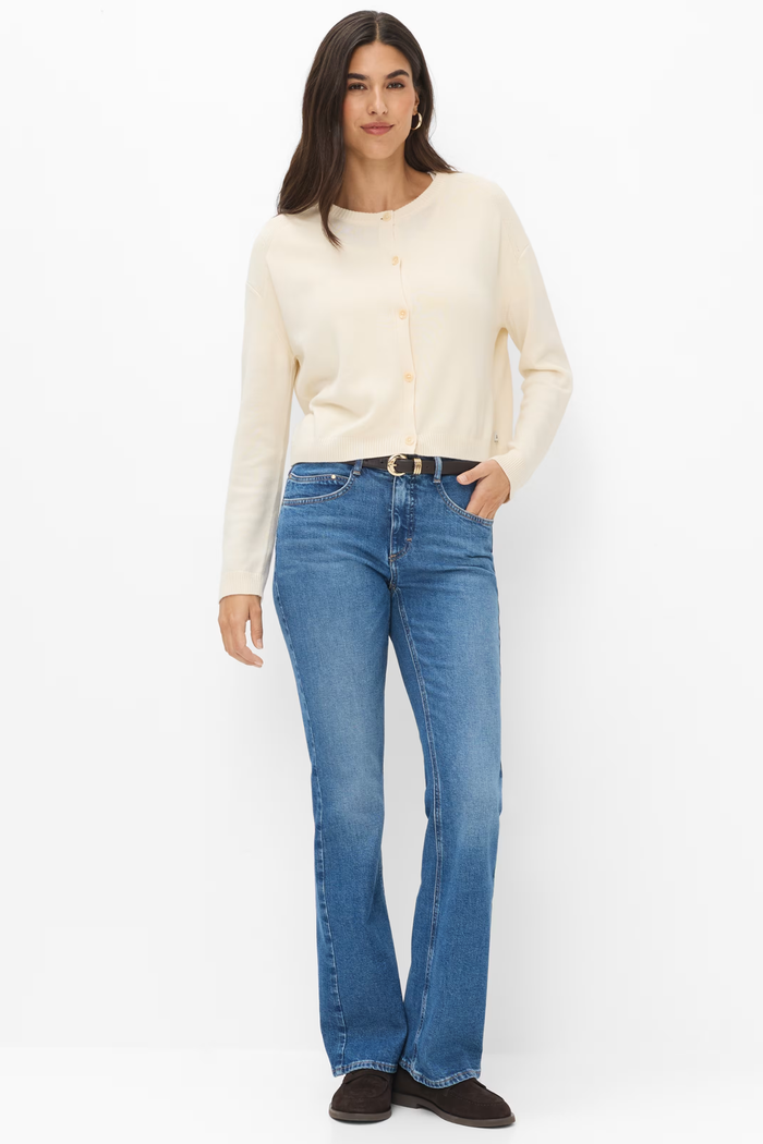 Brax Mary 09-6013-25 Bootcut Jeans Denim Blue Regular on model Shop Brax at Dotique