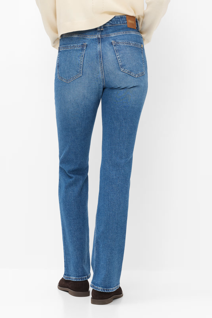 Brax Mary 09-6013-25 Bootcut Jeans Denim Blue Regular back view Shop Brax at Dotique