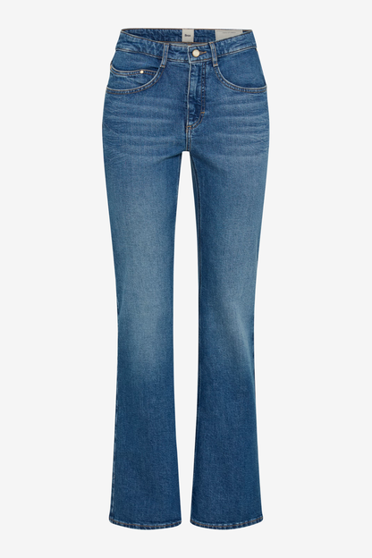 Brax Mary 09-6013-25 Bootcut Jeans Denim Blue Regular front view Shop Brax at Dotique