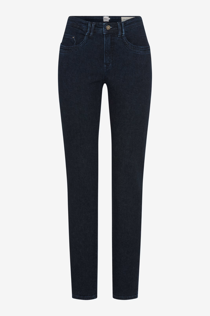 Brax Mary Regular 09-6503-12 Straight Jeans Denim Dark Blue front view Shop Brax at Dotique