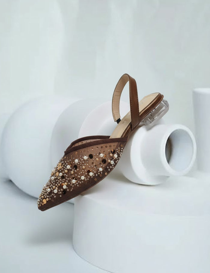 Brown Flat Sandals for Women