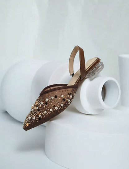 Brown Flat Sandals for Women