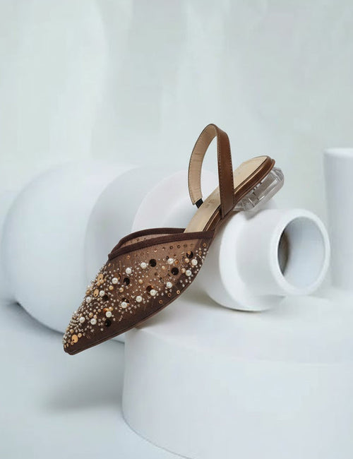 Brown Flat Sandals for Women