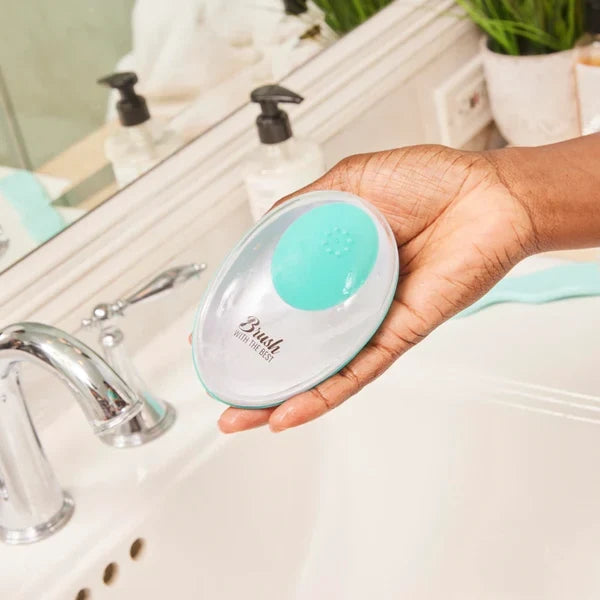 Brush With The Best 2 in 1 Silicone Scalp Massage Brush with Shampoo Dispenser