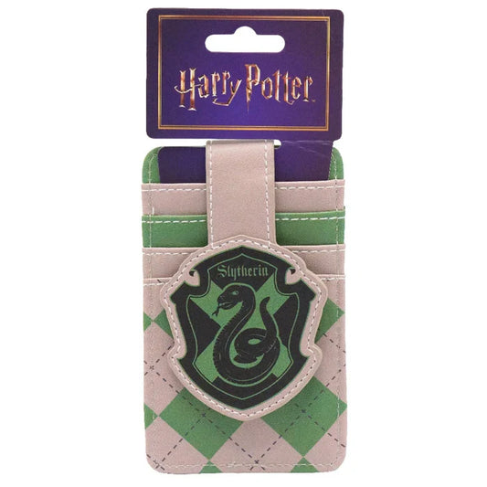 Buckle- Down Harry Potter Slytherin Crest Gray/Green Wallet ID Card Holder