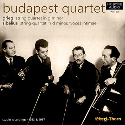 BUDAPEST QUARTET plays Grieg and Sibelius (1933/37) - PACM126