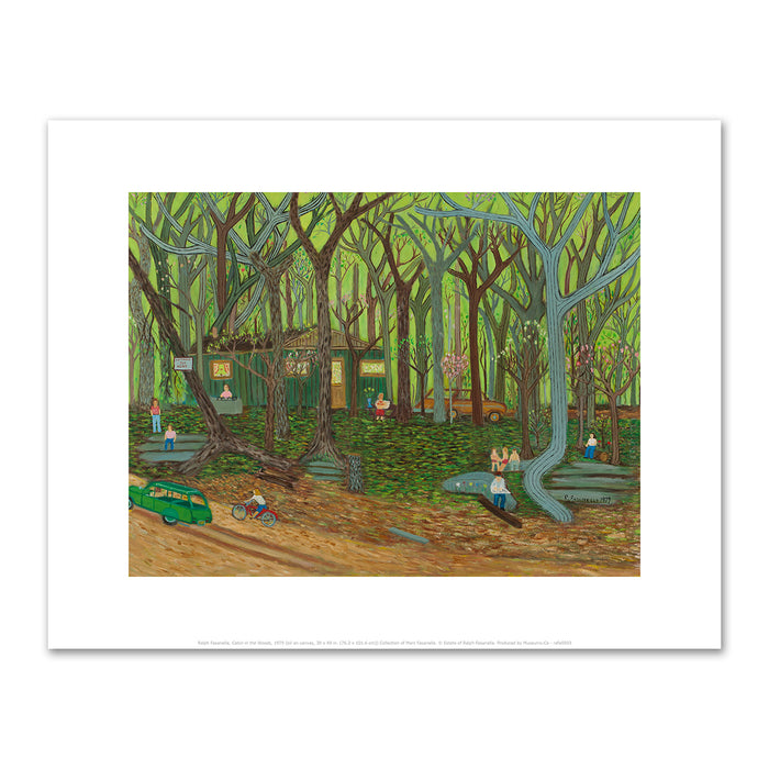 Ralph Fasanella, Cabin in the Woods, 1979, Collection of Marc Fasanella, Â© Estate of Ralph Fasanella. Fine Art Prints in various sizes by Museums.Co