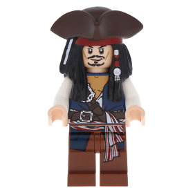 Captain Jack Sparrow with Tricorne and Blue Vest