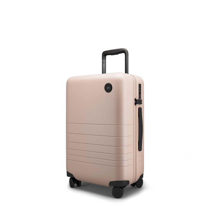 Rose Quartz Hover | Angle view of Carry-On Plus in Rose Quartz