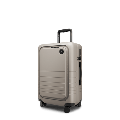Desert Taupe Hover | Angle view of Carry-On Pro Plus in Desert Taupe