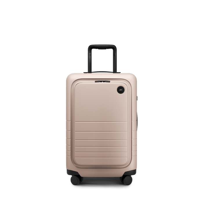 Rose Quartz Scaled | Front view of Carry-On Pro Plus in Rose Quartz