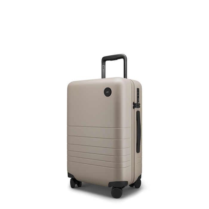 Desert Taupe Hover | Angle view of Carry-On in Desert Taupe
