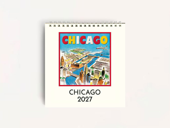 Cavallini 2027 DESK Calendar - Chicago