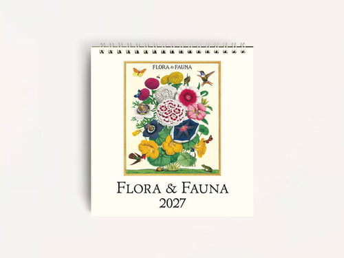 Cavallini 2027 DESK Calendar - Flora & Fauna