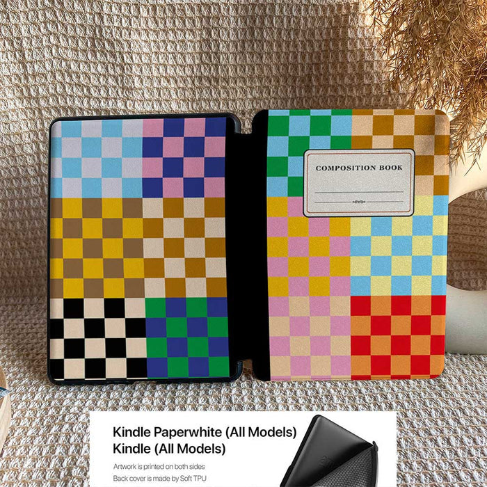 Check Composition Book | Kindle Case