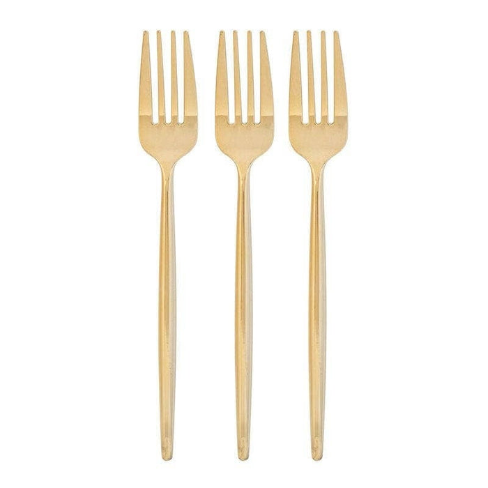 Luxe Party Chic Gold Forks, Plastic