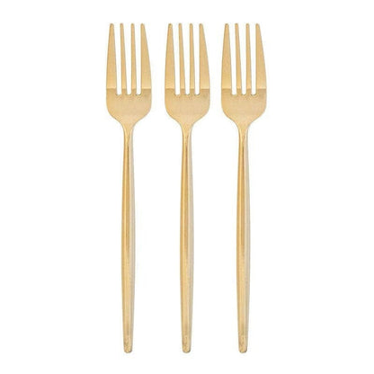 Luxe Party Chic Gold Forks, Plastic