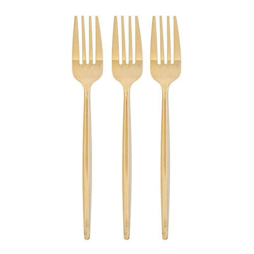Luxe Party Chic Gold Forks, Plastic
