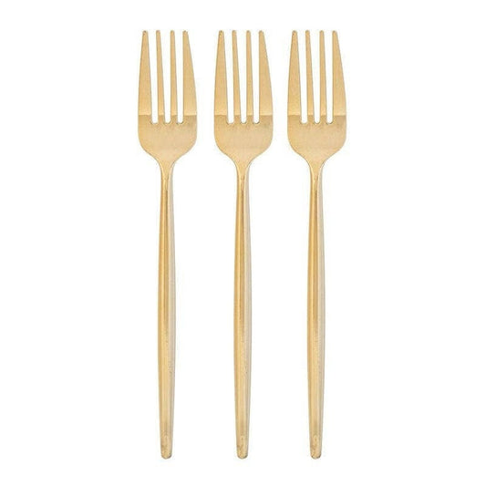Luxe Party Chic Gold Forks, Plastic