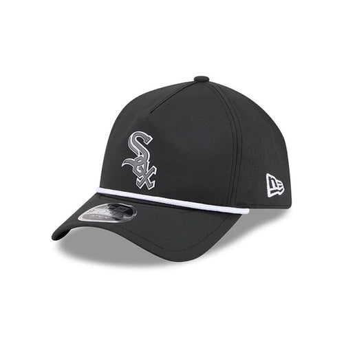 Pictured is this MLB Quickstrike Chicago White Sox 9FORTY Apex cap in black. 1