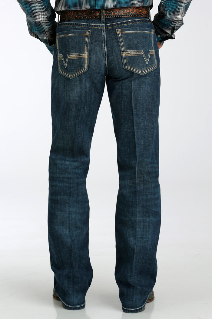 Cinch Men's Grant Relaxed Fit Bootcut Jean in Dark Stonewash