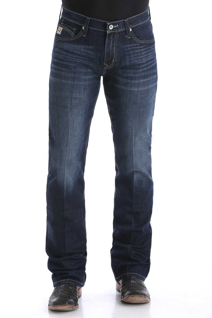 Cinch Men's Ian Slim Fit Jean in Dark Stonewash