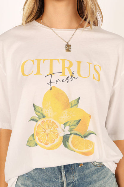 Petal and Pup USA TOPS Citrus Tee - White