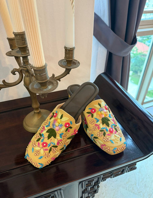 Classy Ivory Mules