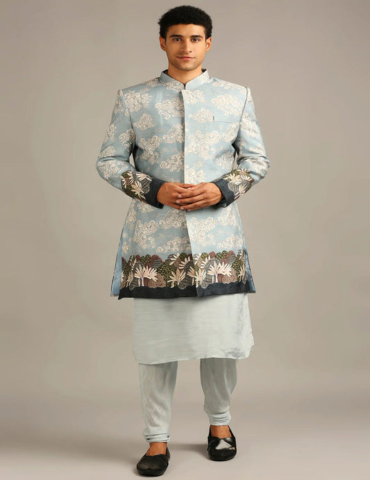 Cloud Jacket Kurta Set