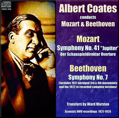 COATES conducts Mozart and Beethoven (1921-24) - PASC298 - CD