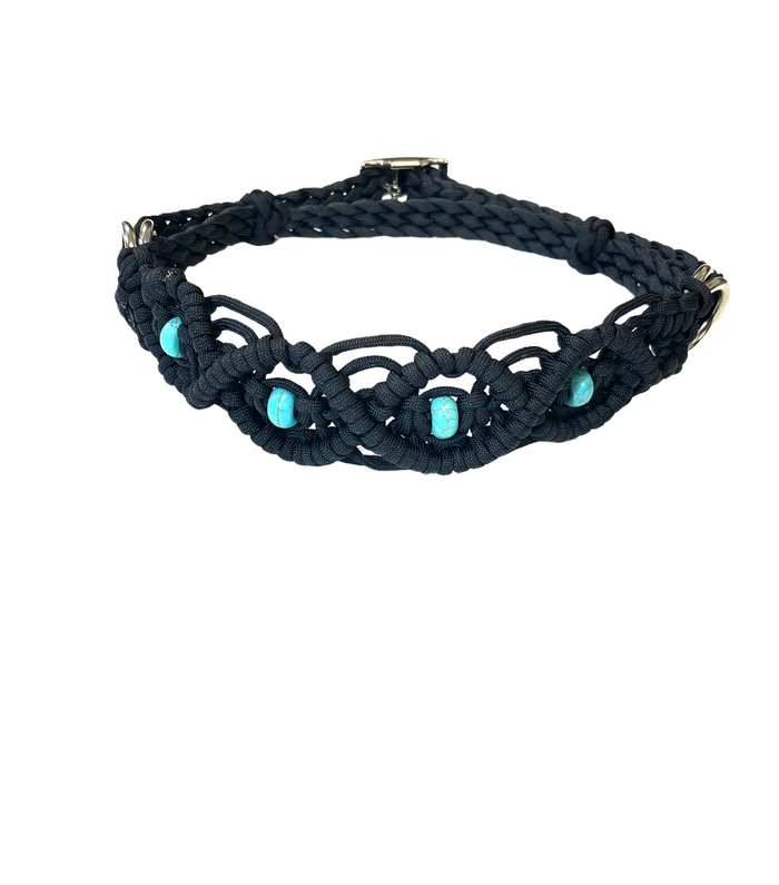 complete Bitless bridle side pull hackamore in my beaded  style