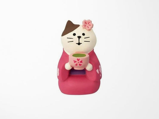 Concombre Figurine Sakura Matcha Cat
