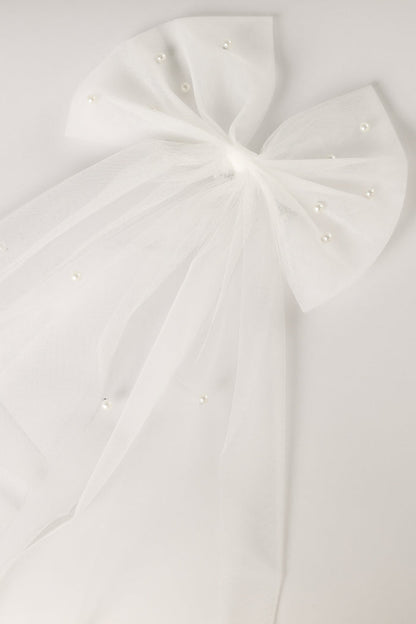 Petal and Pup USA ACCESSORIES Cora Hair Bow - White One Size
