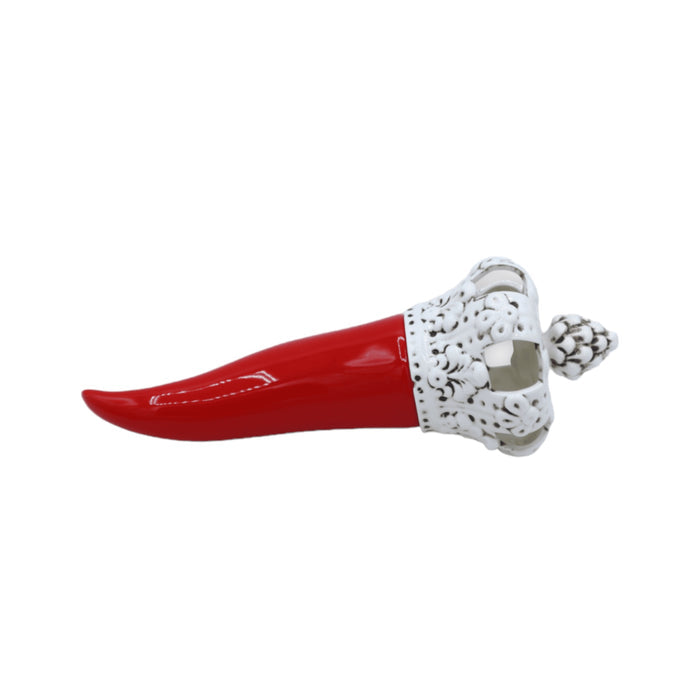 Cornicello With White Crown 28cm