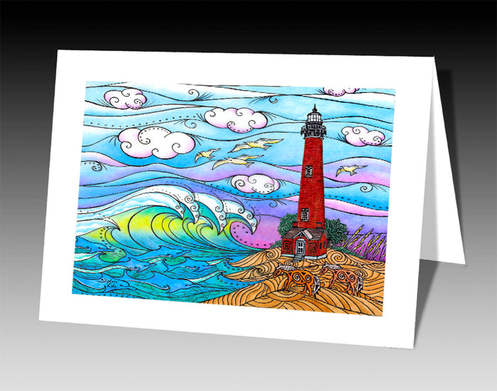 Corolla Waves Notecard