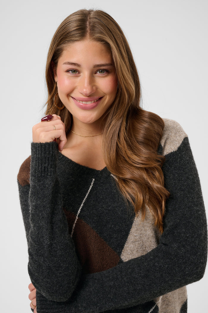 Cream 10615298 CRHope Knit Jumper on model Shop Cream at Dotique