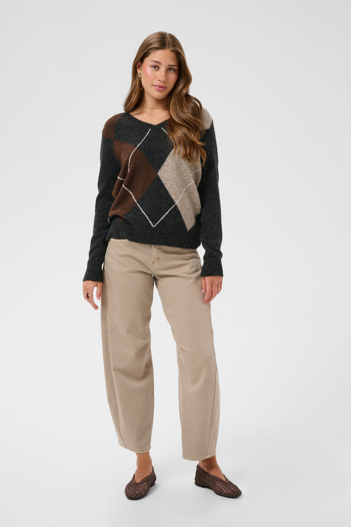 Cream 10615298 CRHope Knit Jumper on model Shop Cream at Dotique
