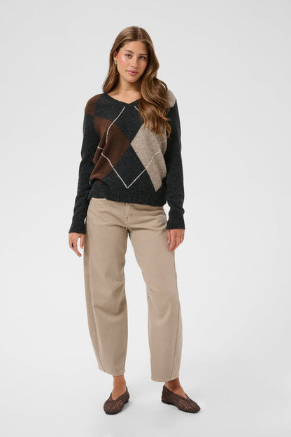 Cream 10615298 CRHope Knit Jumper on model Shop Cream at Dotique