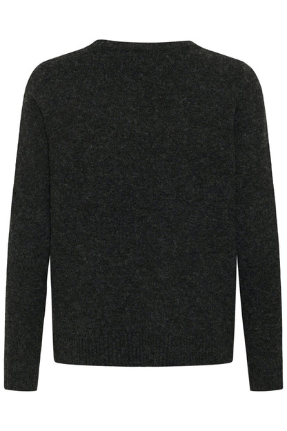 Cream 10615298 CRHope Knit Jumper in dark charcoal knit Shop Cream at Dotique