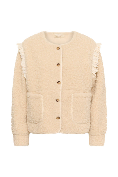 Cream 10615559 CRRana Lace Teddy Jacket – Oatmeal by Cream. Shop Cream at Dotique.