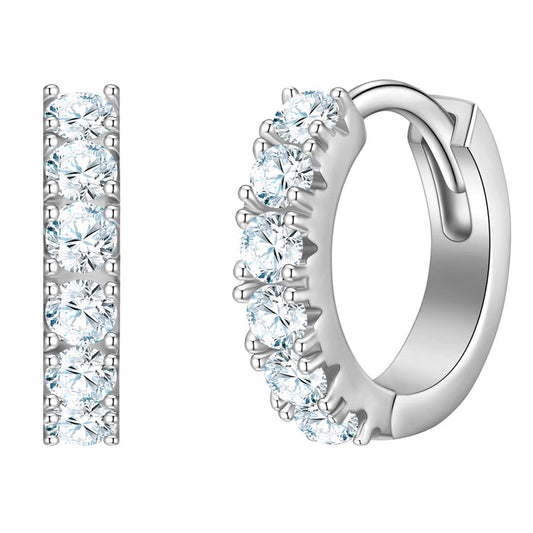 Creolen CLASSIC mit Zirkonia silber