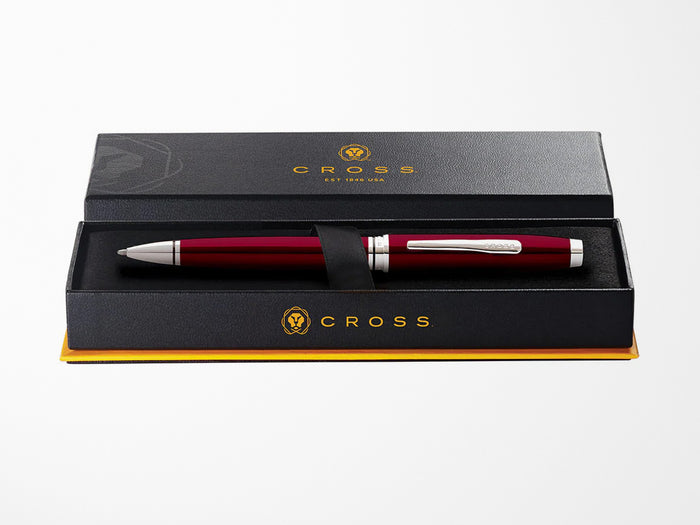 TESTER TESTER Cross Coventry Pen - Red Lacquer with Chrome
