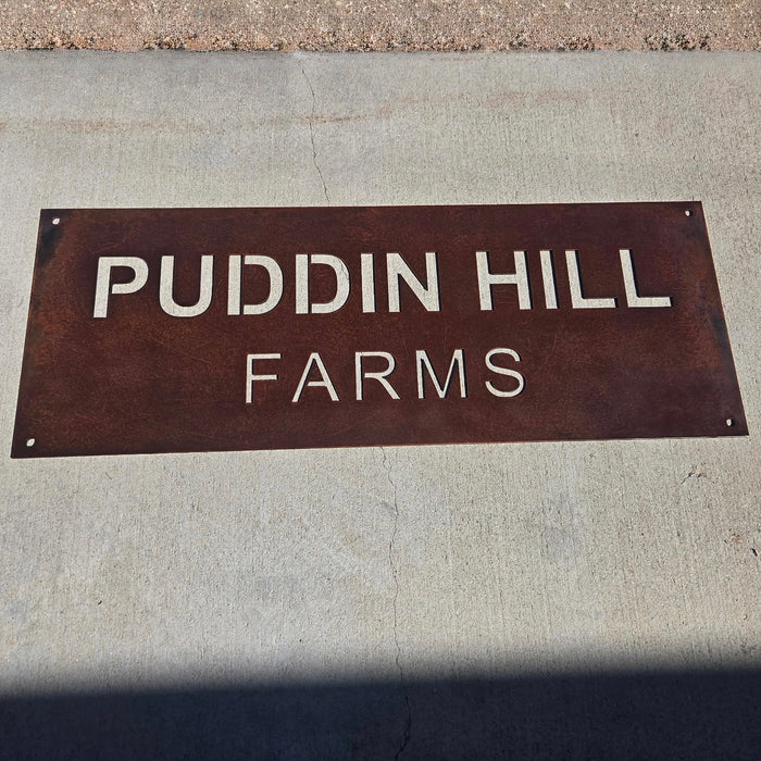 Custom Entry Sign - Rectangular
