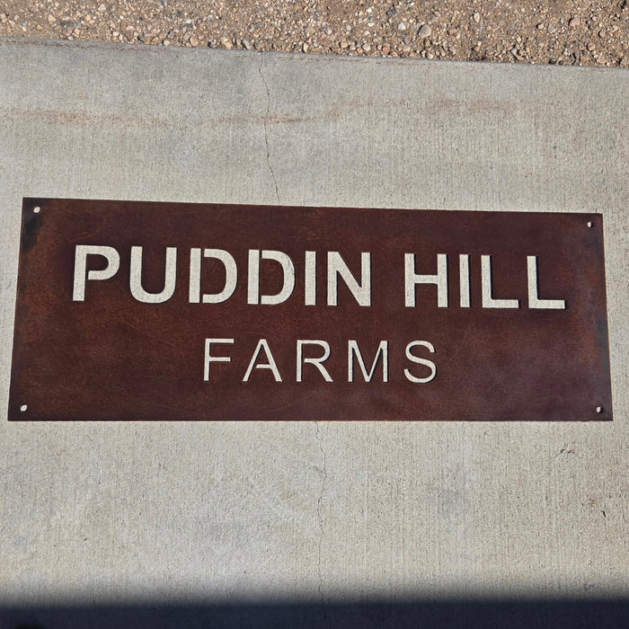 Custom Entry Sign - Rectangular