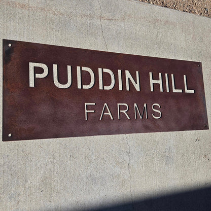 Custom Entry Sign - Rectangular