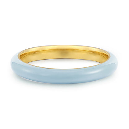 Damenring Emaille hellblau
