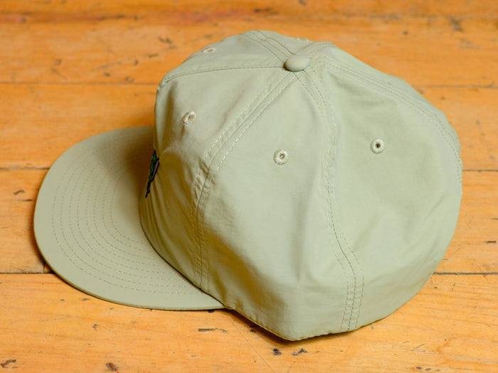 Daria Embroidered Nylon Snapback - Pistachio