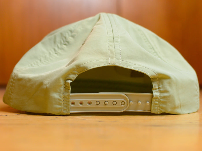 Daria Embroidered Nylon Snapback - Pistachio